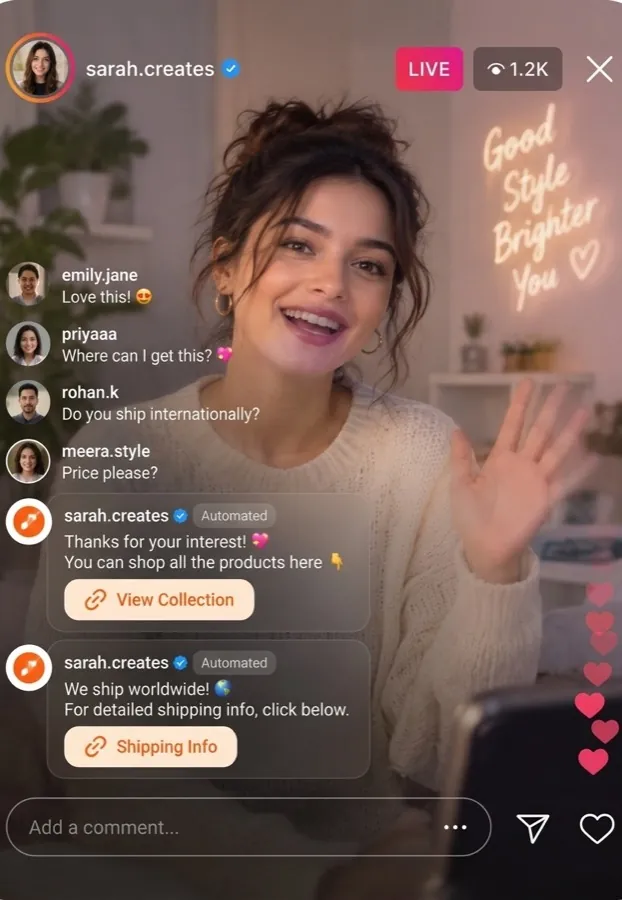 Instagram Live Automation